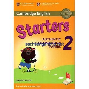 Cambridge English Starters 2 Student Book 2018